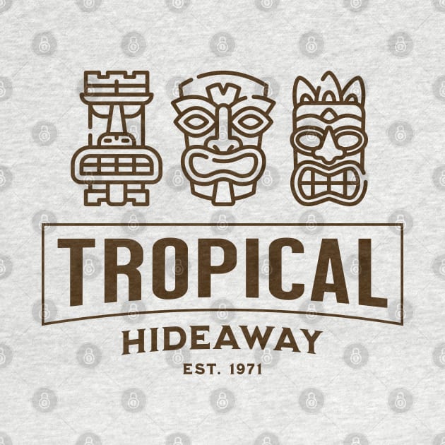 Tiki Room Tropical Hideaway by Sandpiper Print Design